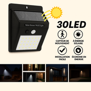 Lampe solaire extérieur murale