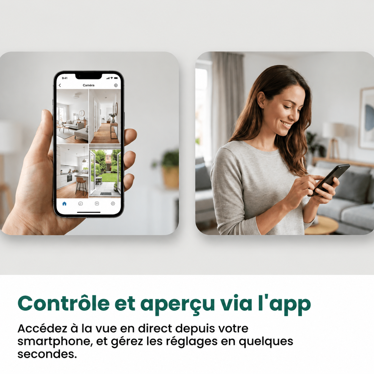 Mini Caméra Espion Sans Fil, Contrôle à Distance et Enregistrement HD