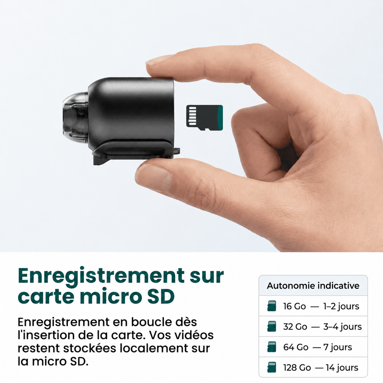 Mini Caméra Espion Sans Fil, Contrôle à Distance et Enregistrement HD