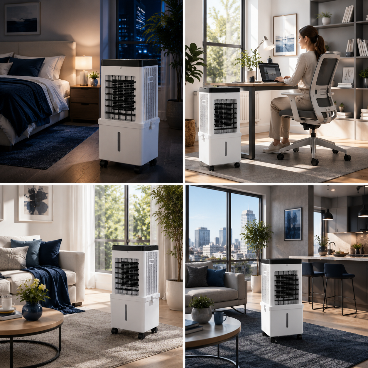 AirFrost – Refroidisseur d'Air Portable 2-en-1, Humidificateur