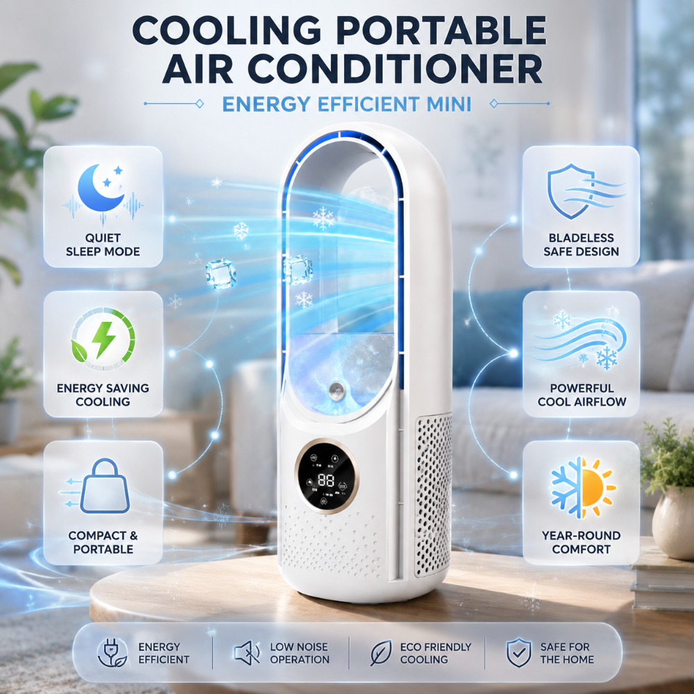 Ventiq - Climatiseur Portable Économique Format Mini