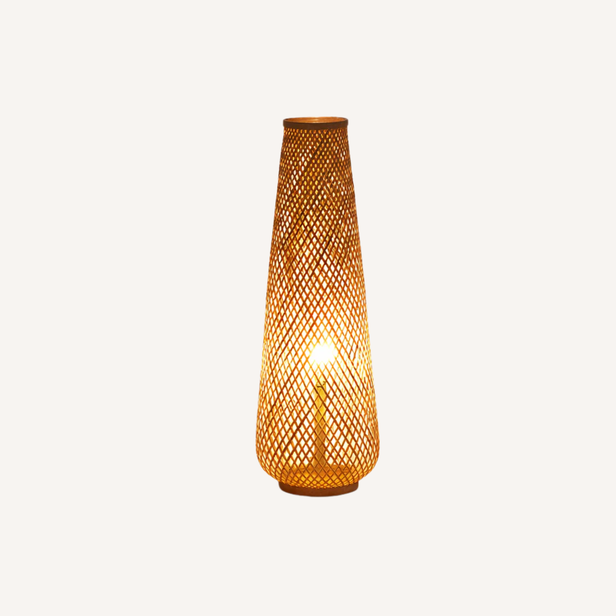 Lampadaire Tressé en Rotin – Soléa