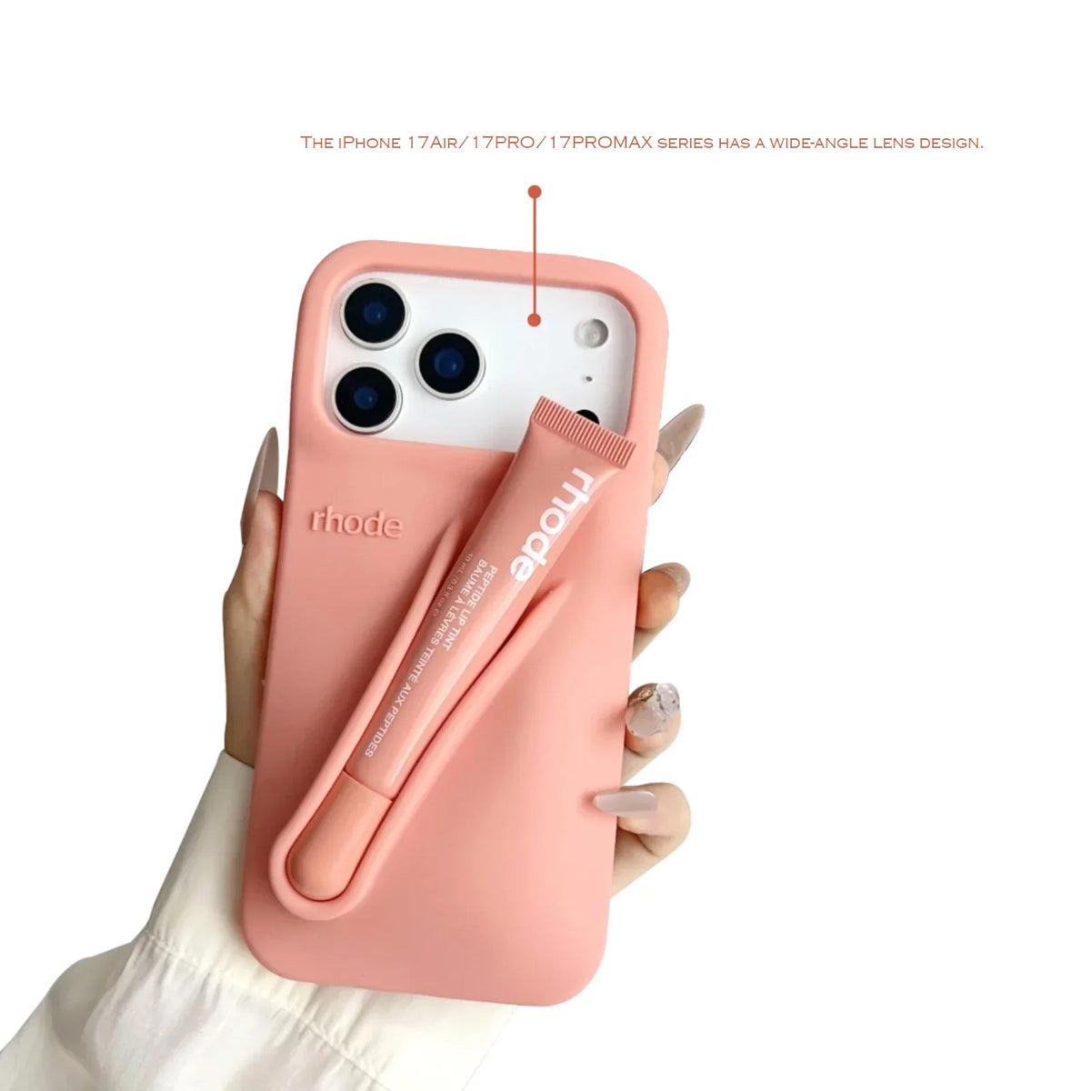 Étui à lèvres pour iPhone 13, 14, 15, 16, 17 Pro Max, Pro