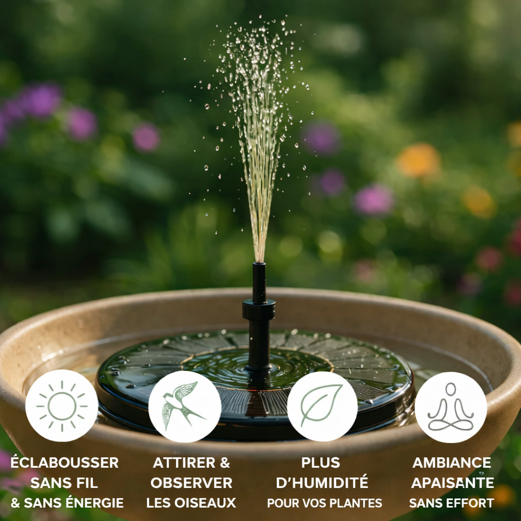 Fontaine à Énergie Solaire pour Extérieur - Jardin