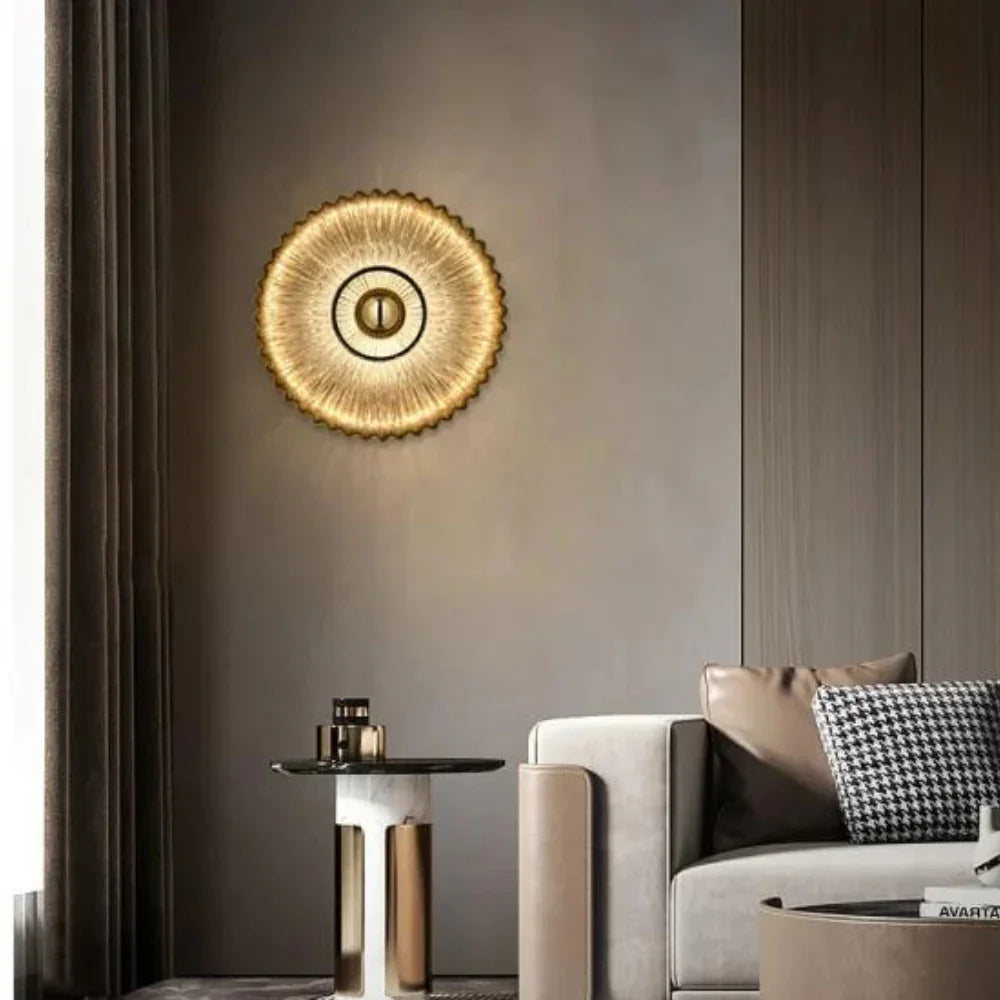 Vintage vegglampe i glass – tidløs design
