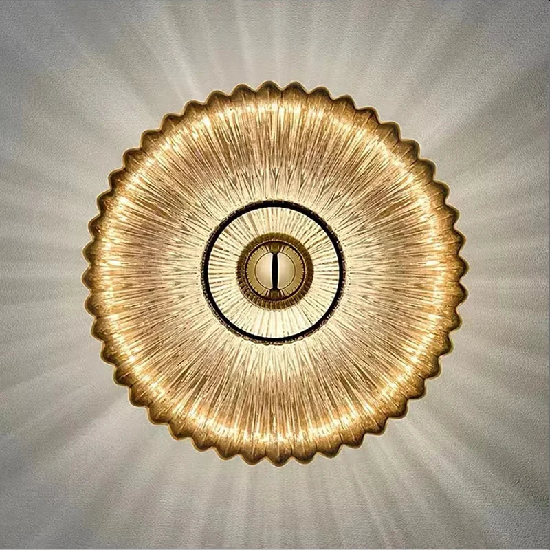 Vintage vegglampe i glass – tidløs design