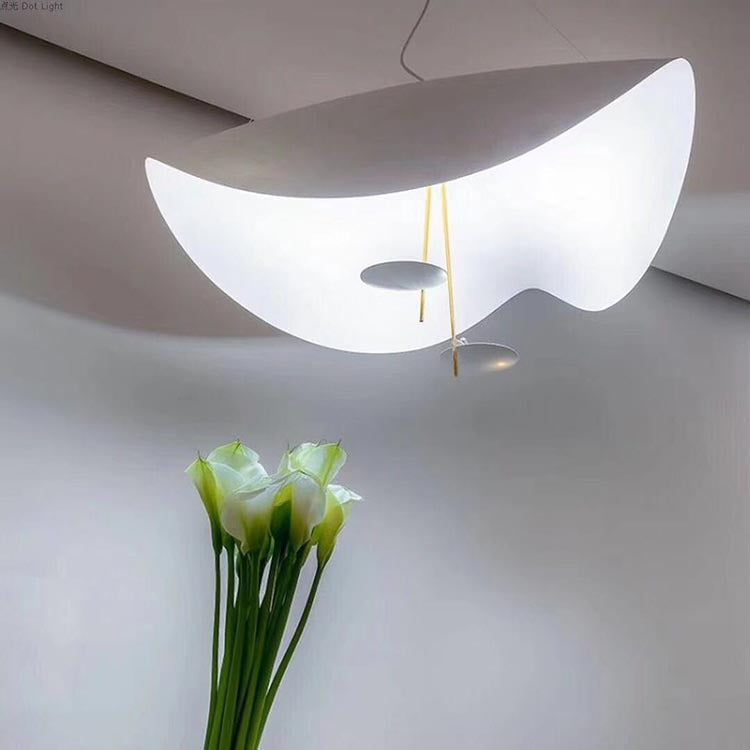 Aurevia Plafonnier  Feuille Moderne Blanc/Noir/Or Salon Chambre à Coucher