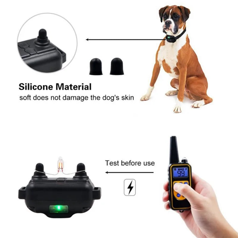 Lupak | Collier de dressage avec télécommande et stimulation réglable
