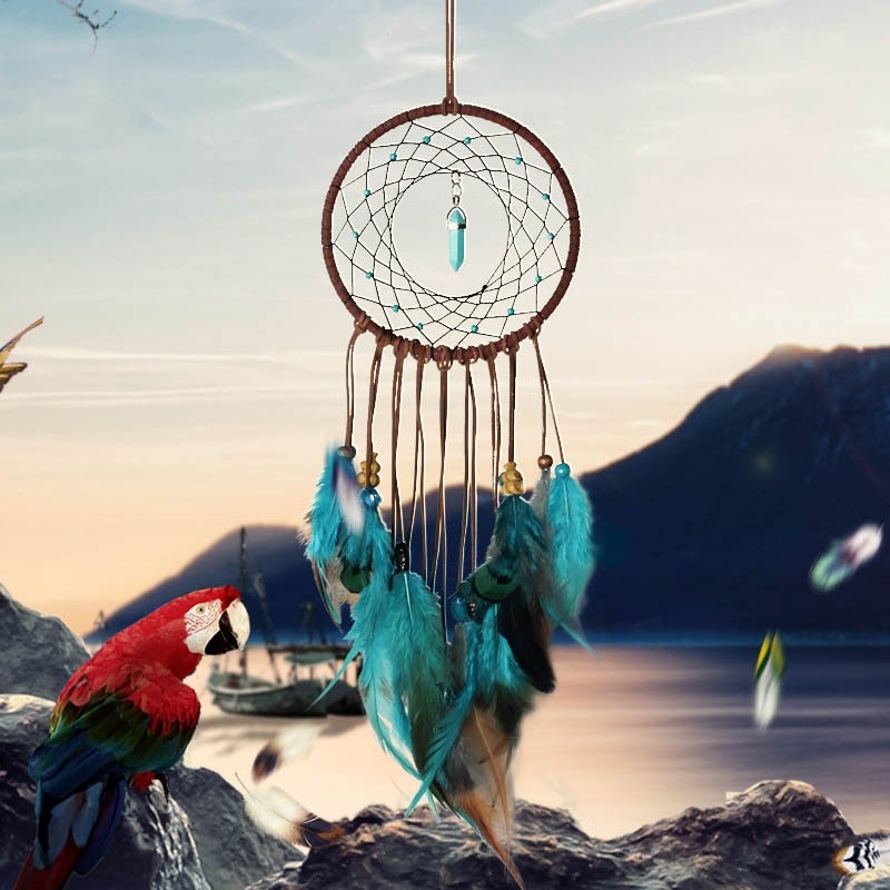 DreamAura – Attrape-Rêves Coloré pour Décoration et Protection des Nuits