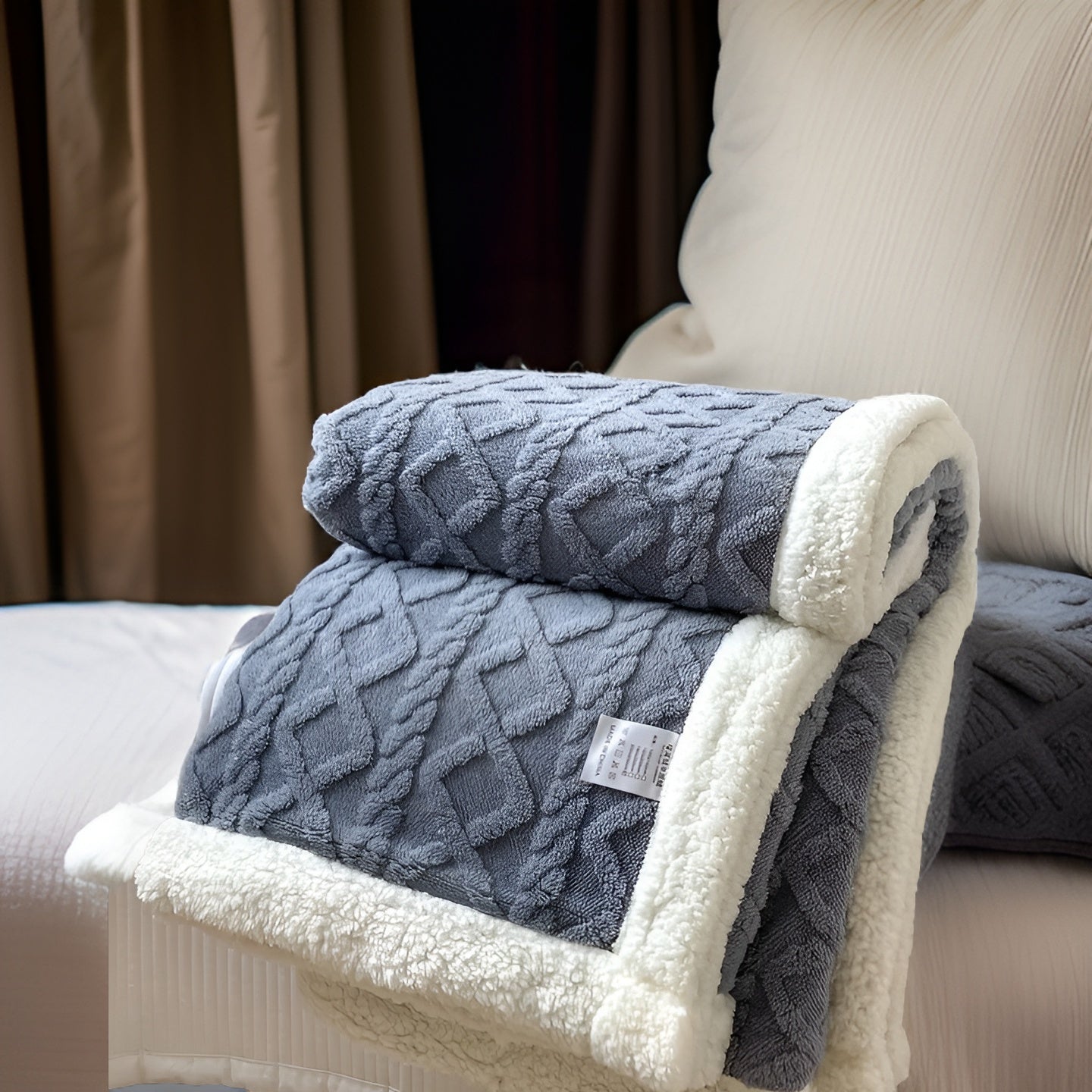 CozyNest – Couverture Polaire Double Face Luxueuse pour un Confort Hivernal Absolu