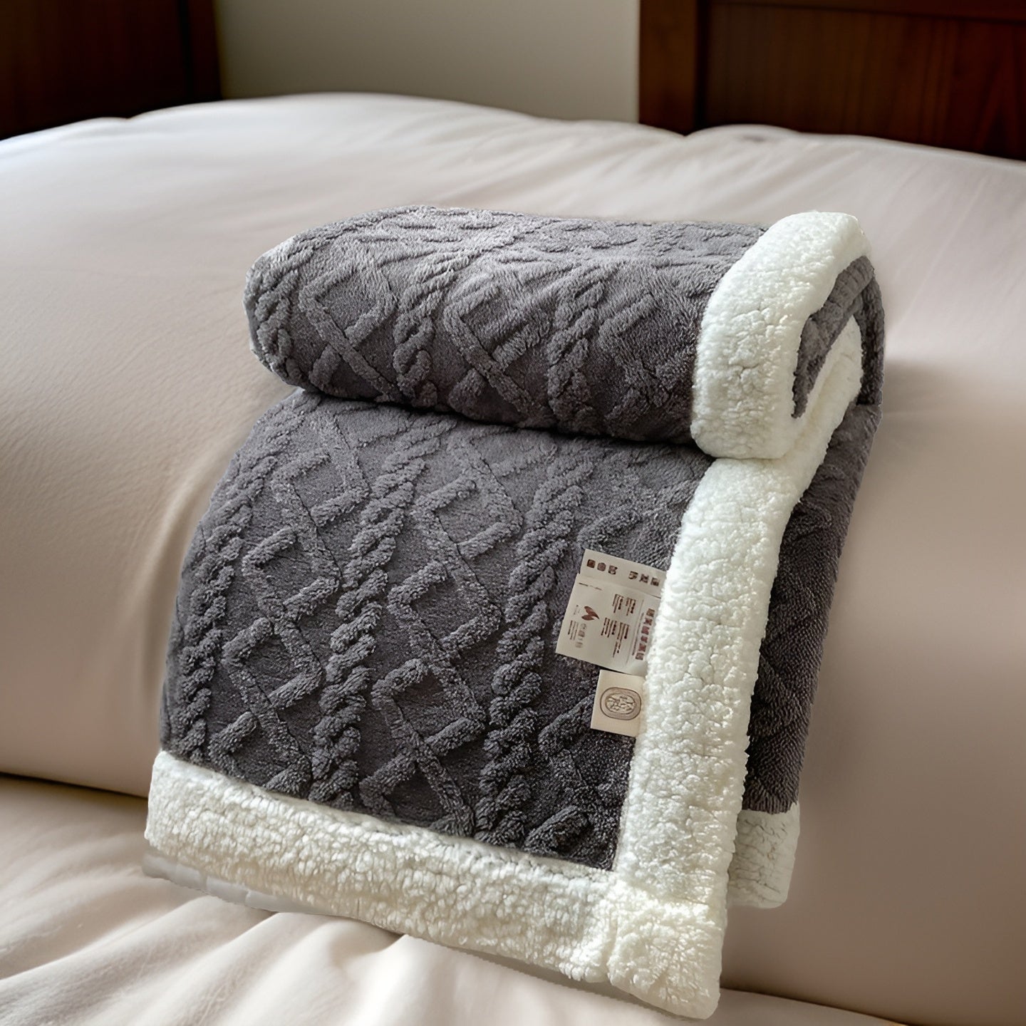 CozyNest – Couverture Polaire Double Face Luxueuse pour un Confort Hivernal Absolu