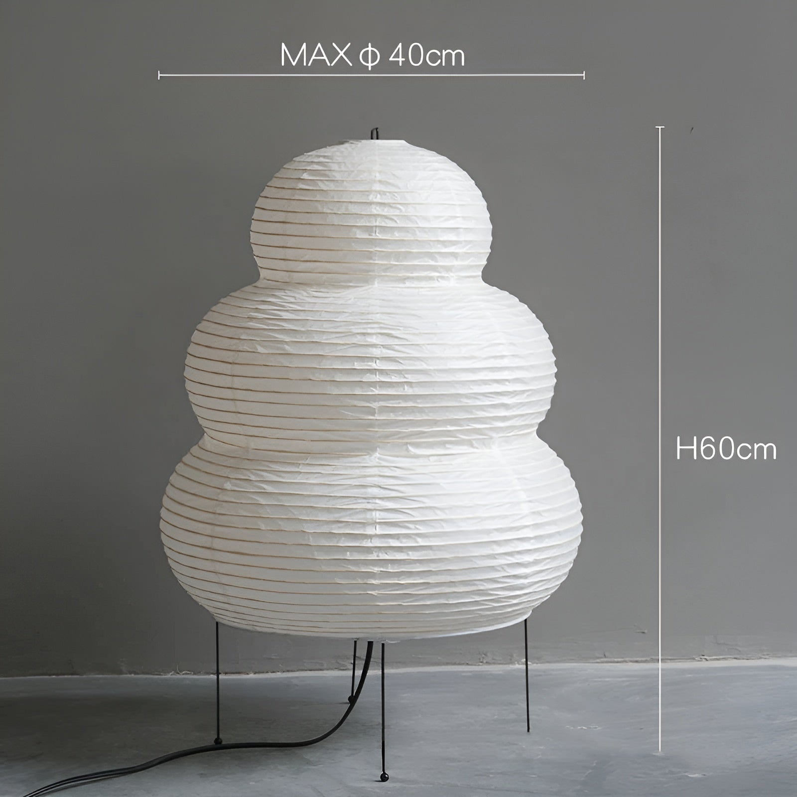 Satori – Japansk-inspirert bordlampe i rispapir