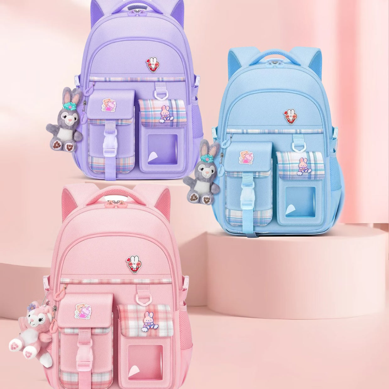 Stitch skolesekk for jenter