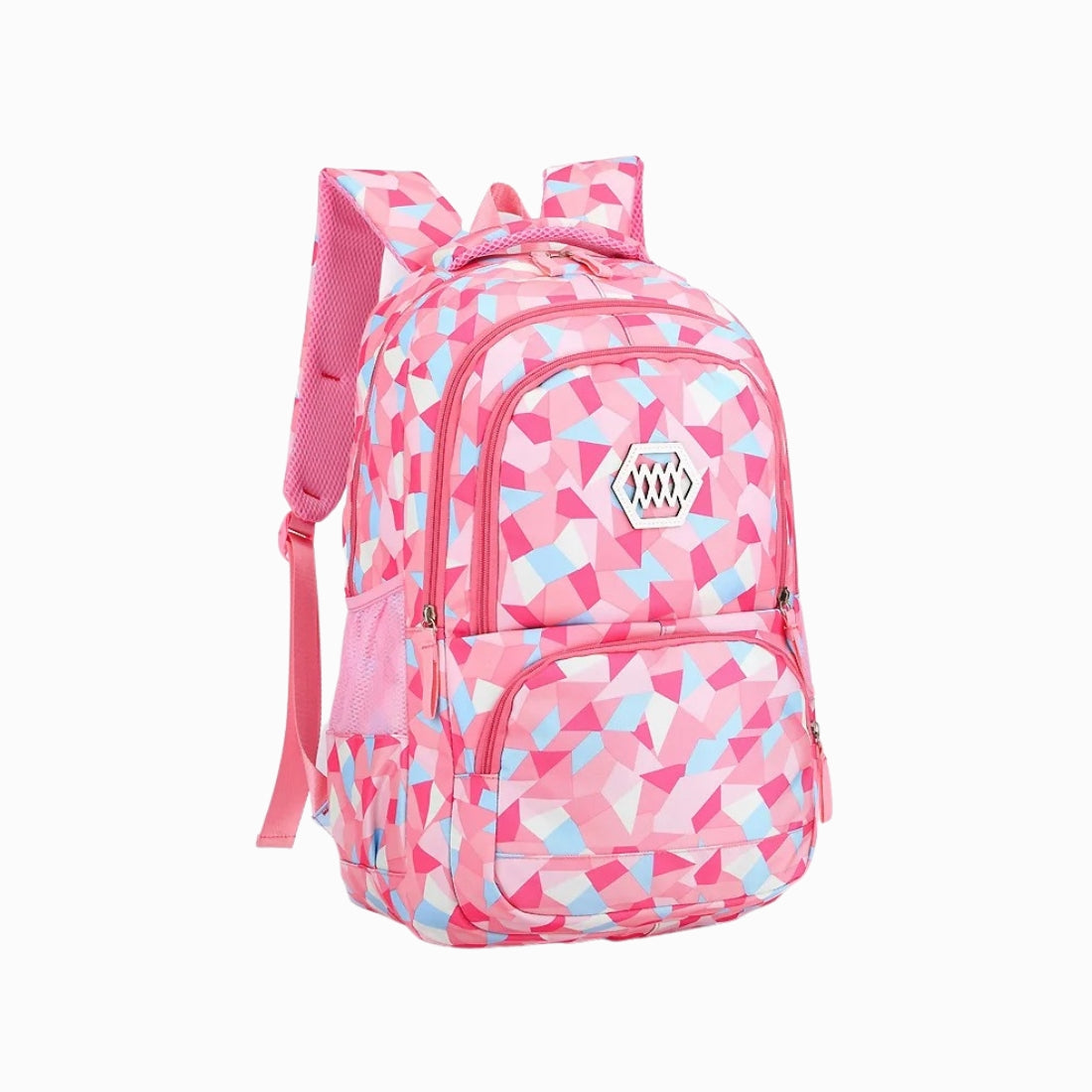 Cartable fille CM1 à motif géométrique