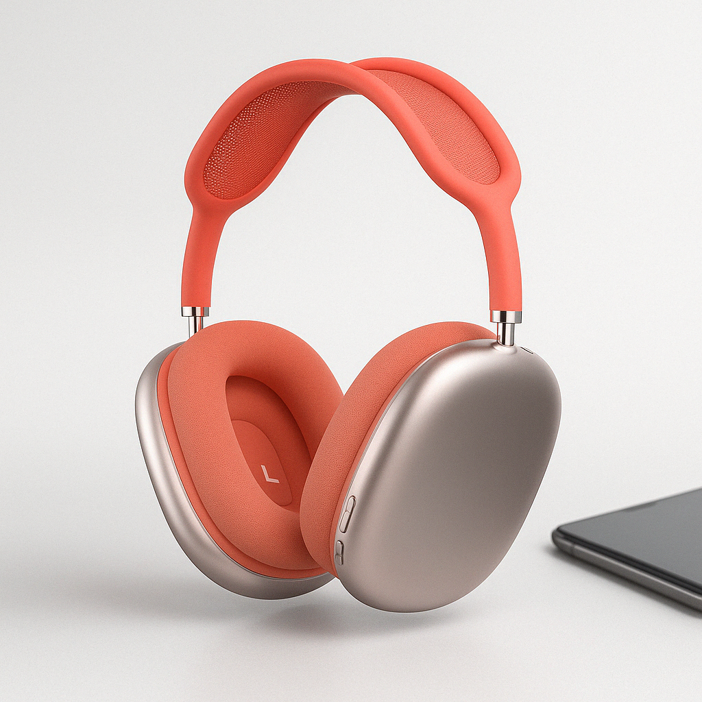 EchoVibe Bluetooth Noise Cancelling Casque Audio Over-Ear – Son Immersif et Confort Toute la Journée