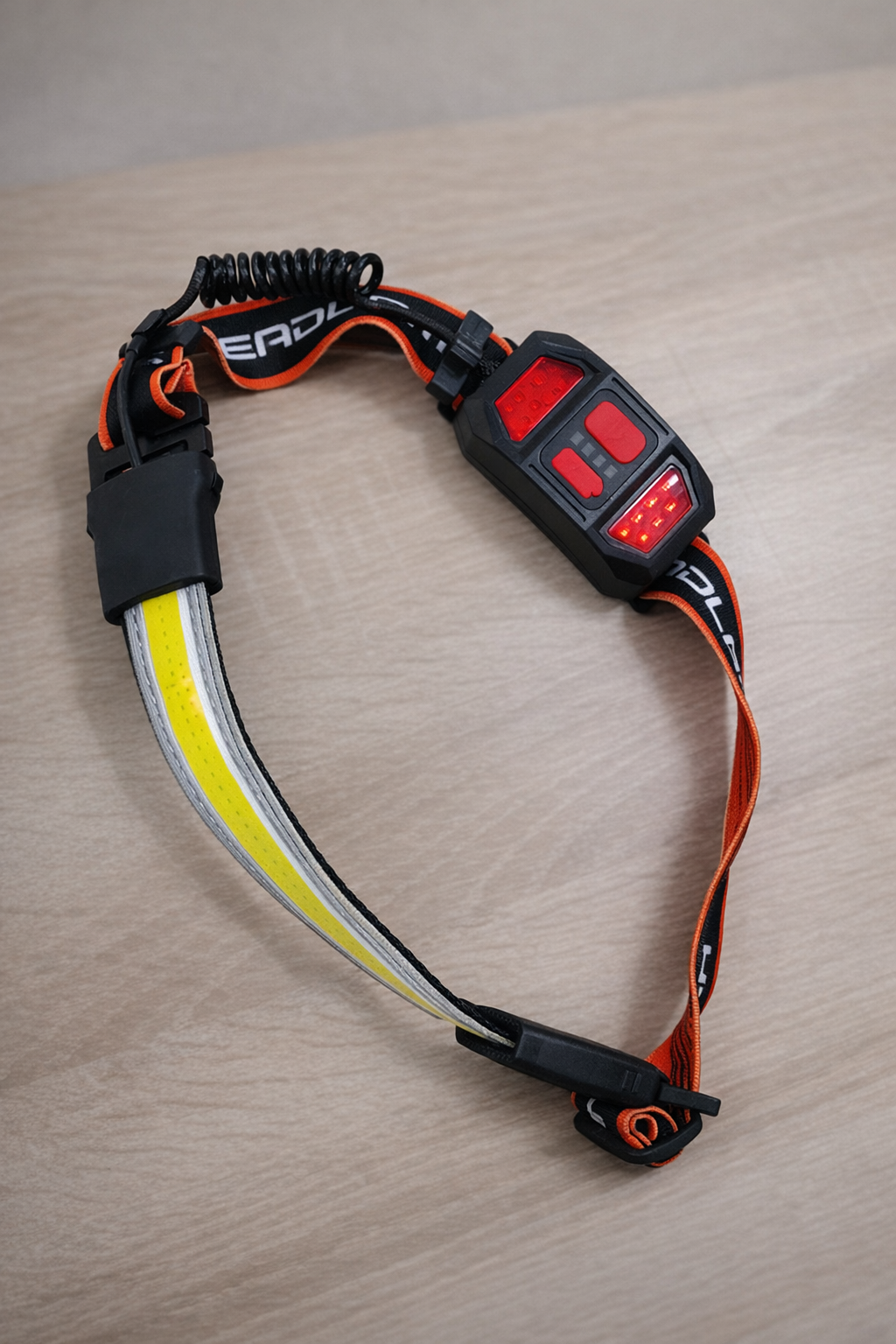 Lampe frontale LED rechargeable USB COB 1000 lumens, grand angle 230°