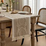 Chemin de table en lin luxueux Leona