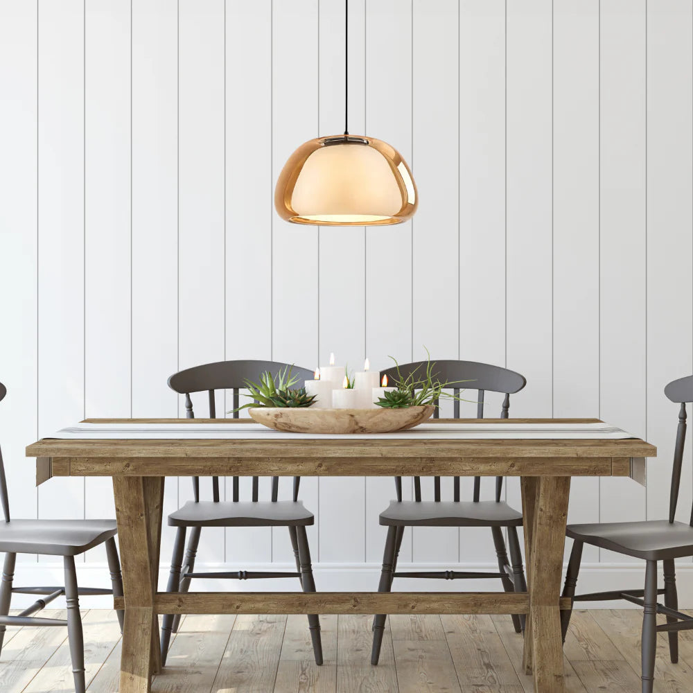 Suspension moderne design en verre