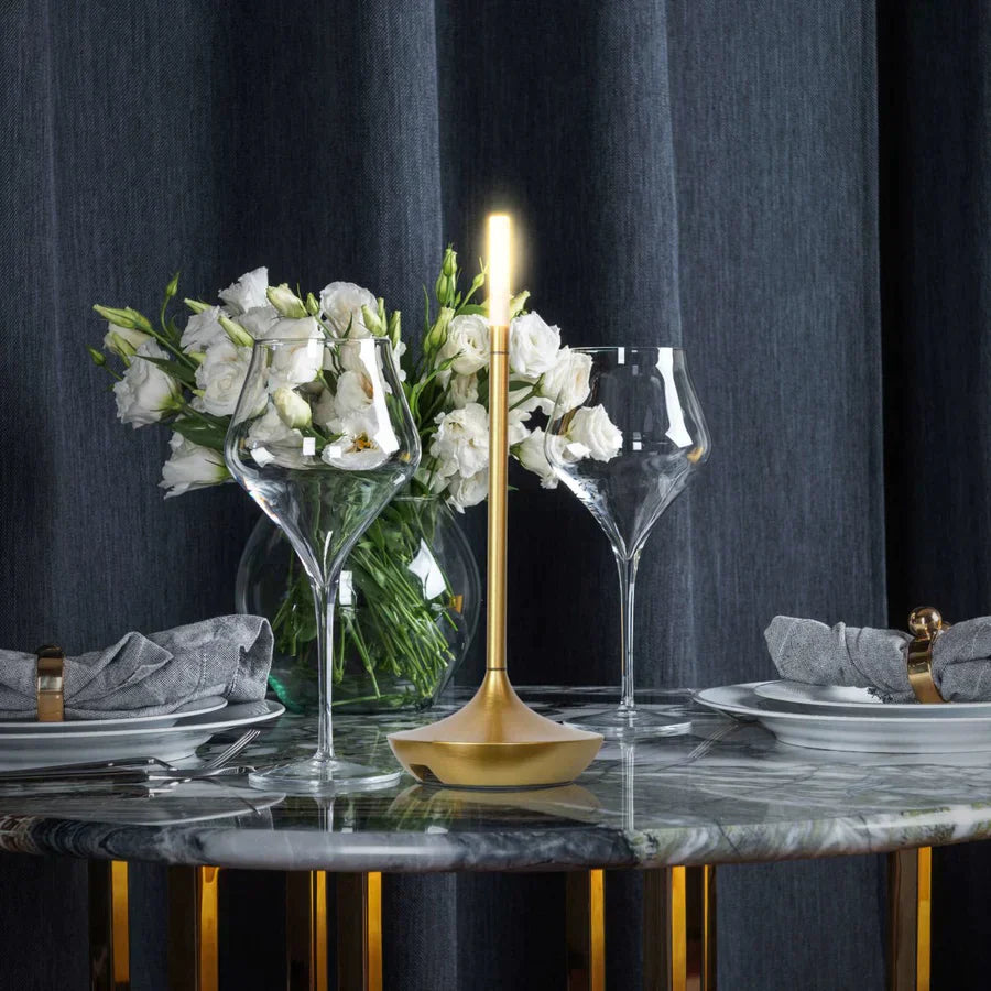 Lampe de table nordique en forme de bougeoir