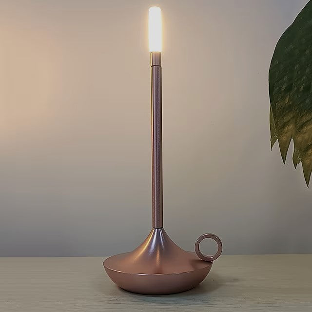 Lampe de table nordique en forme de bougeoir