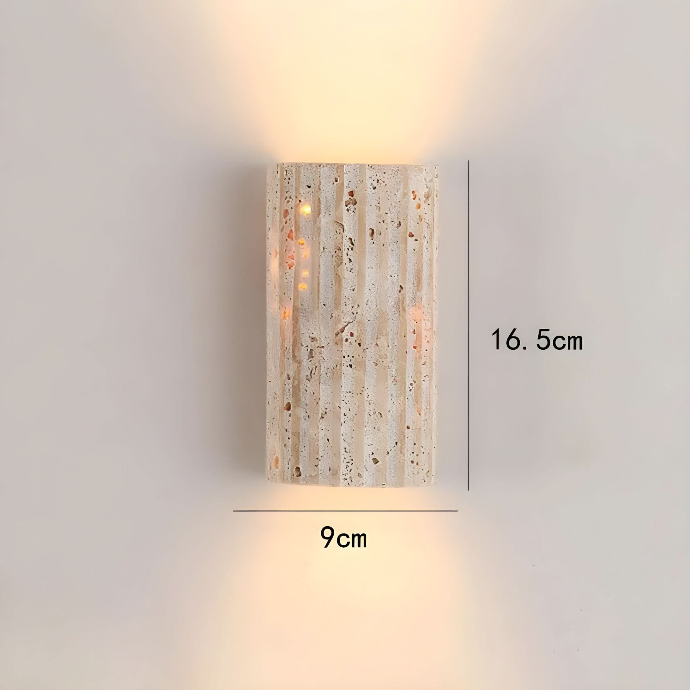 Applique Murale LED en Pierre Naturelle – Éclairage Chaleureux et Design Unique pour Votre Intérieur