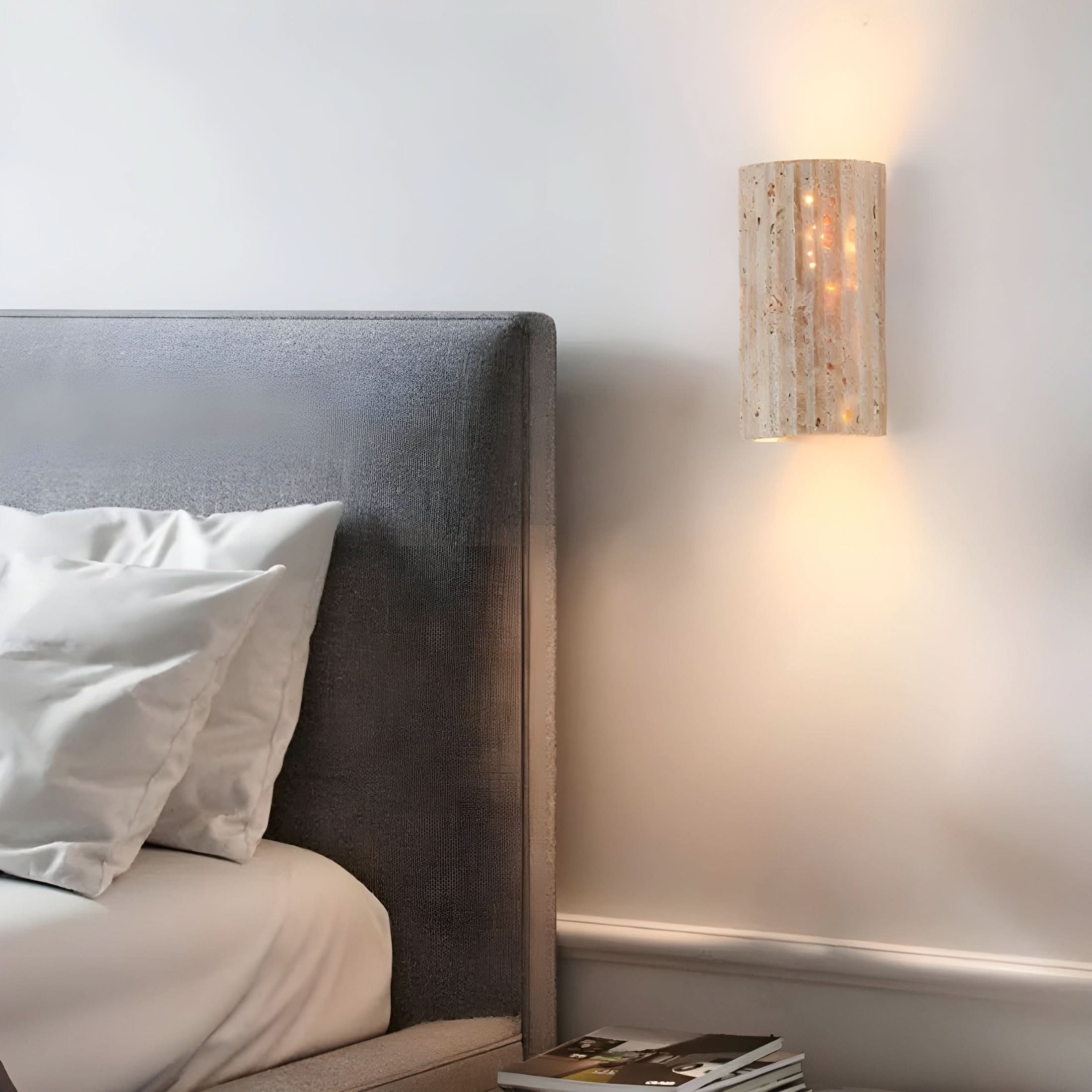 Applique Murale LED en Pierre Naturelle – Éclairage Chaleureux et Design Unique pour Votre Intérieur