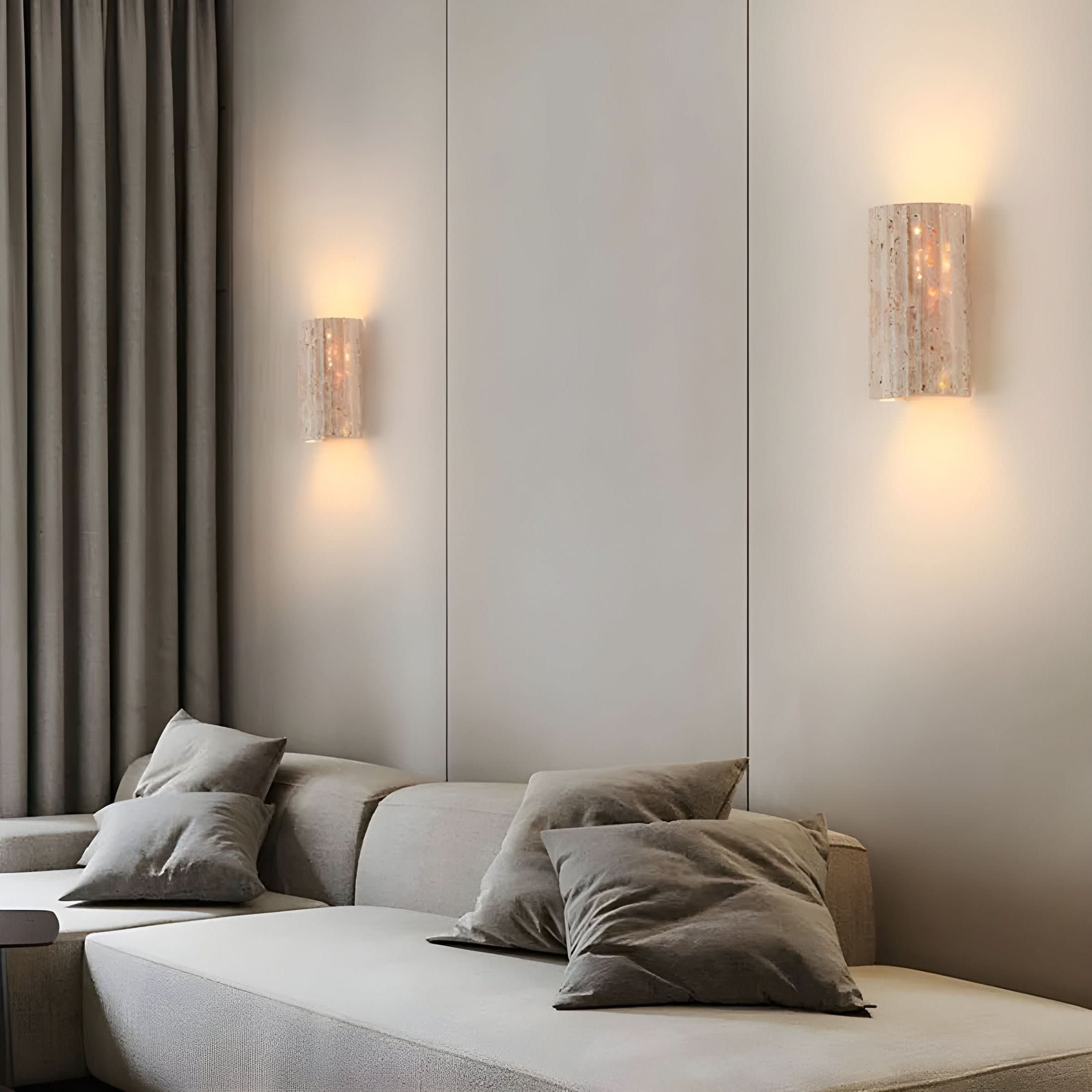Applique Murale LED en Pierre Naturelle – Éclairage Chaleureux et Design Unique pour Votre Intérieur