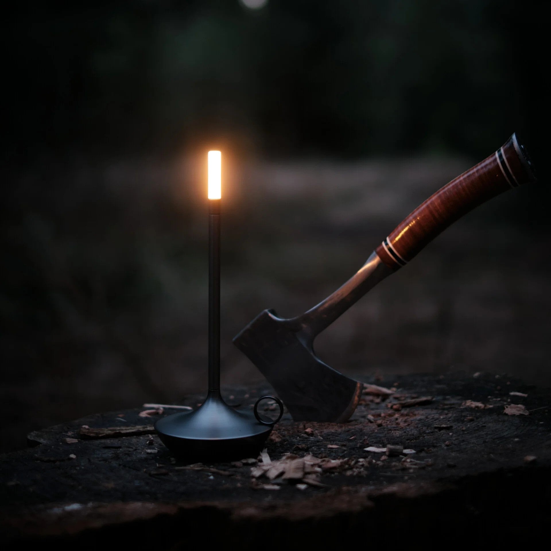 Lampe de table nordique en forme de bougeoir