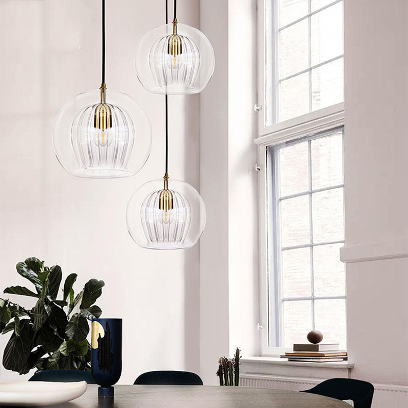 Suspension verre soufflé design nordique moderne