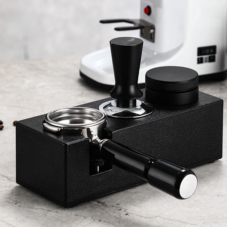 Justerbar kaffetamperstasjon – Holder for portafilter 51–58 mm