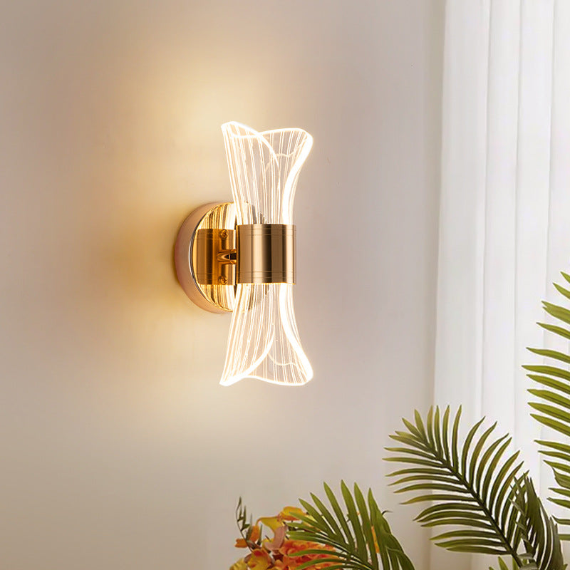 Applique murale LED design doré