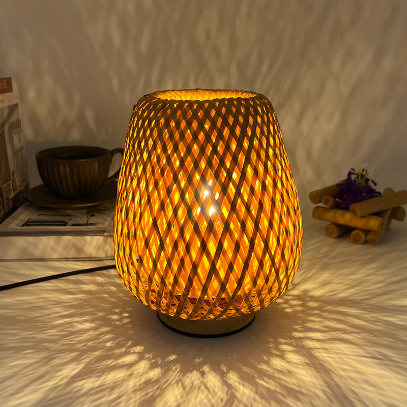 Lampe de chevet Bohème tressée