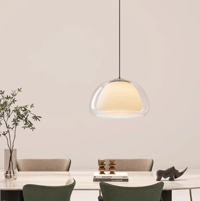 Suspension moderne design en verre