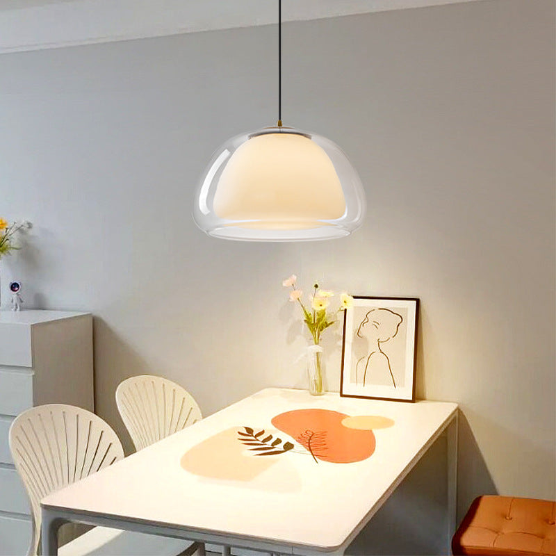 Suspension moderne design en verre