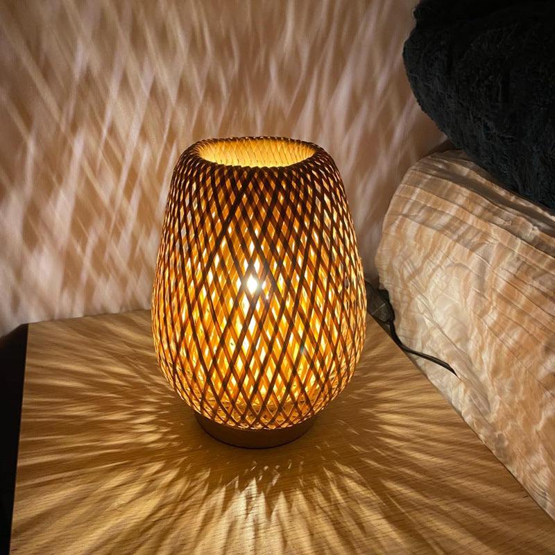 Lampe de chevet Bohème tressée