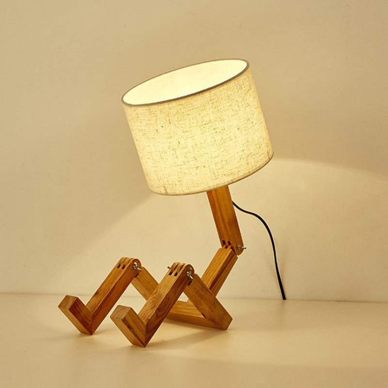 Lampe de chevet Bois articulé