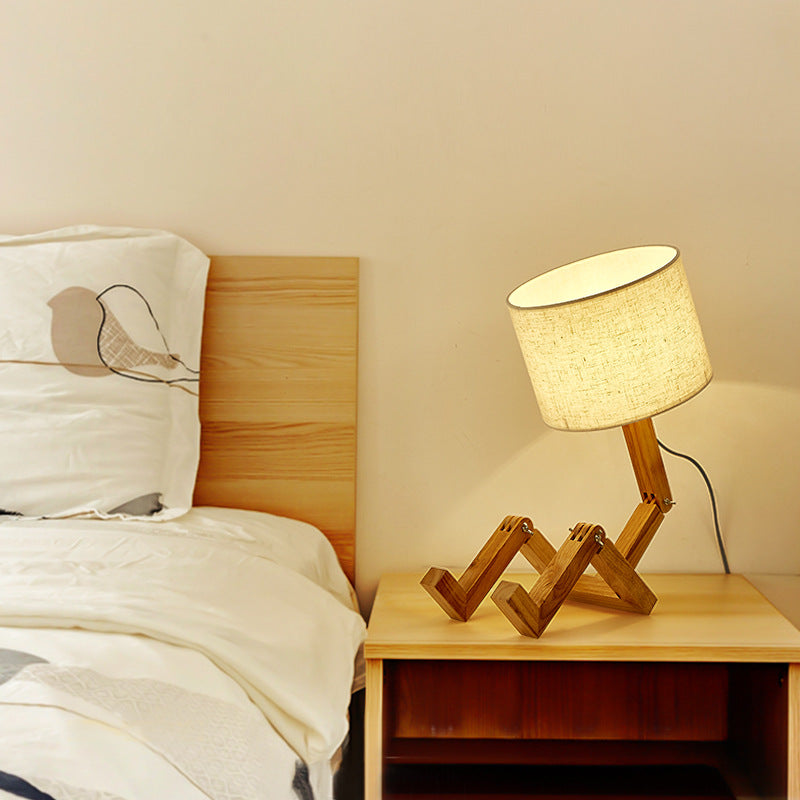 Lampe de chevet Bois articulé