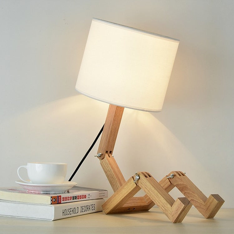 Lampe de chevet Bois articulé