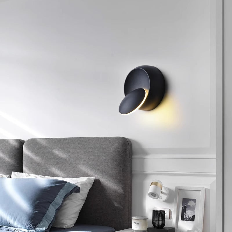 Applique murale ronde design rotative