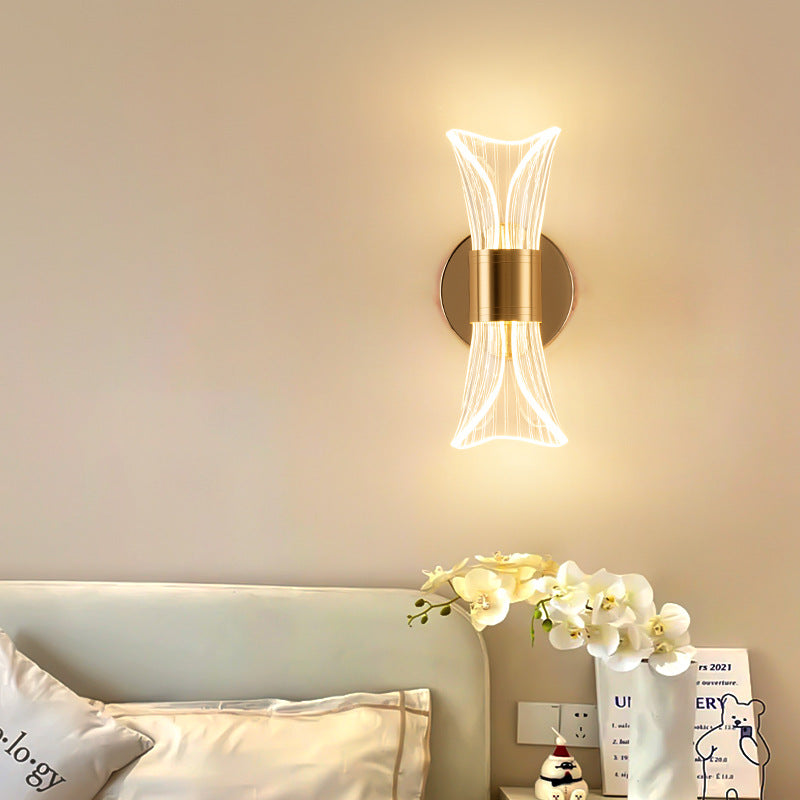 Applique murale LED design doré