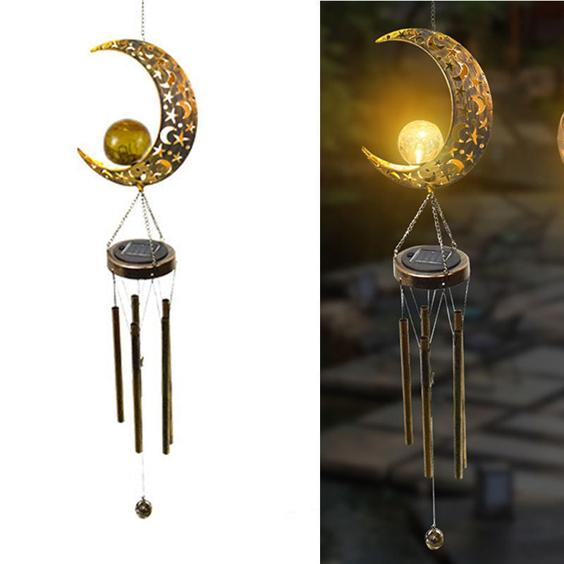 Lampe solaire d'extérieur Carillon Design Lune