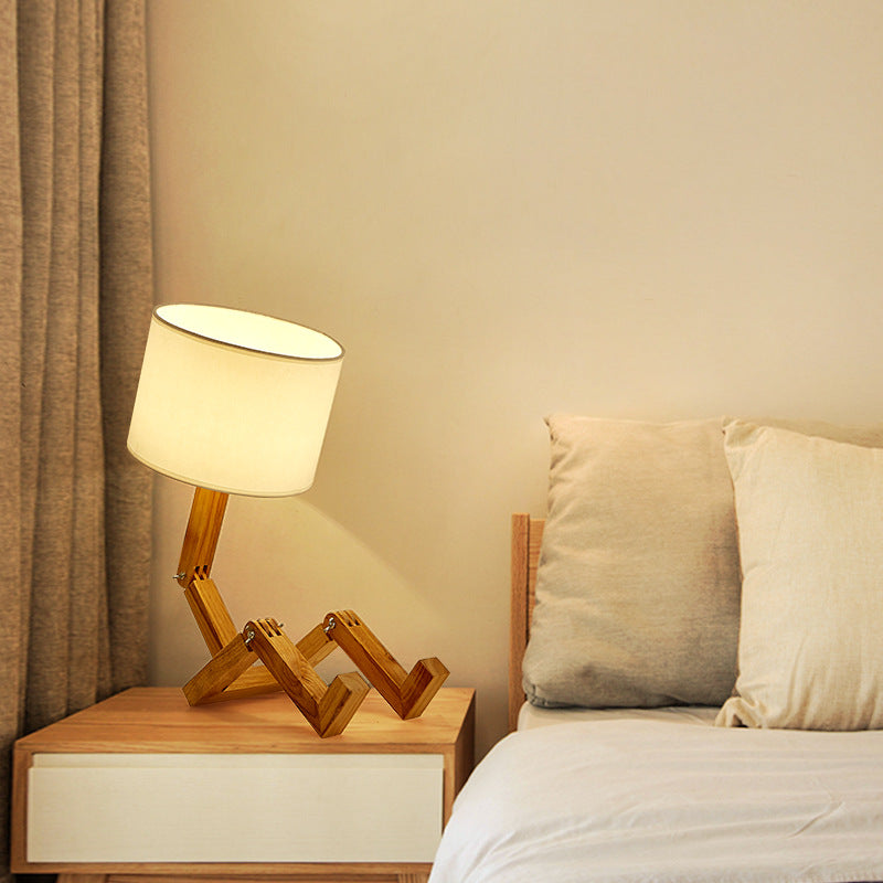 Lampe de chevet Bois articulé