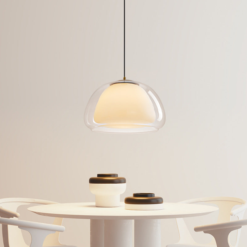 Suspension moderne design en verre