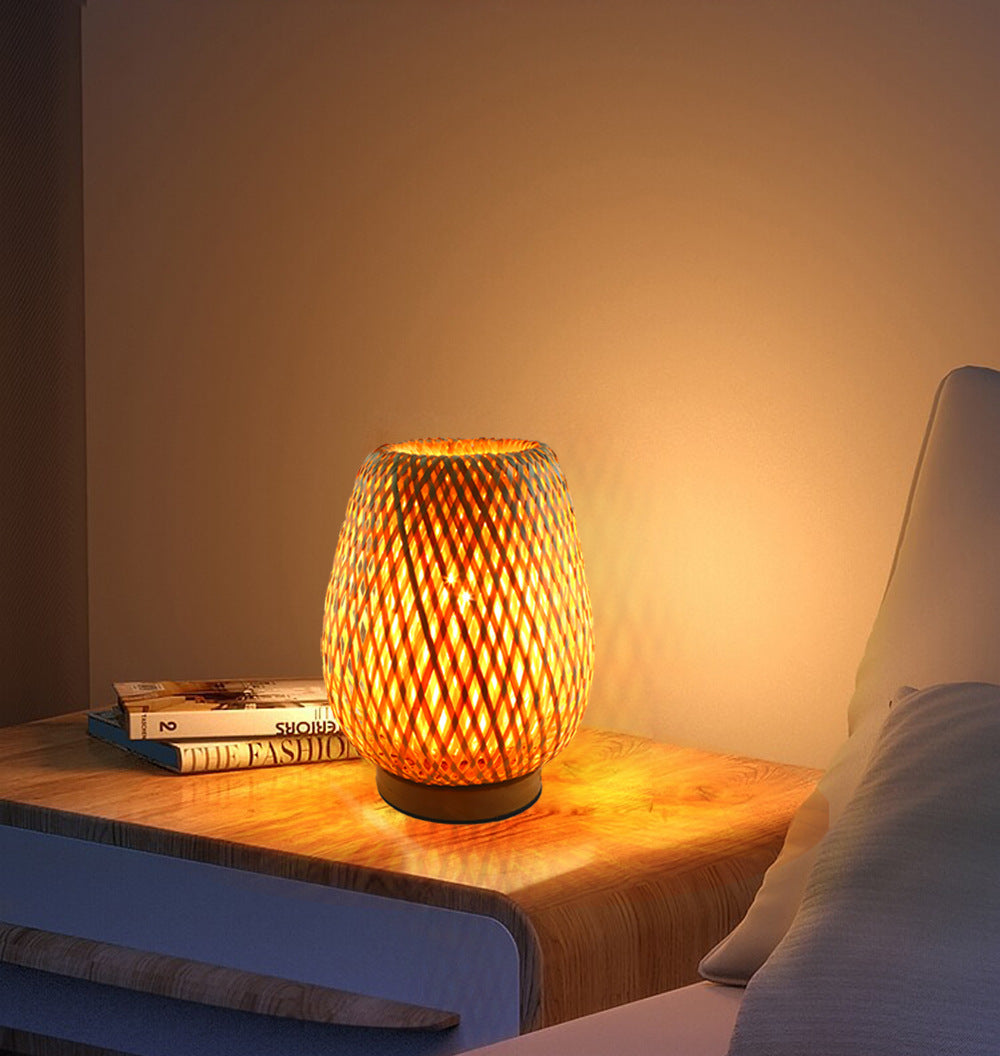 Lampe de chevet Bohème tressée