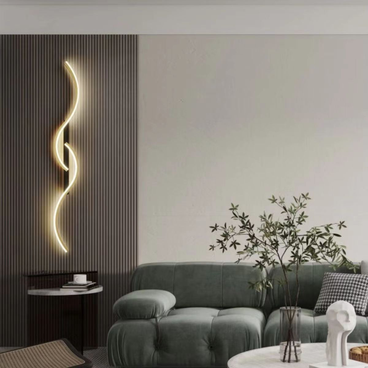 Applique murale Led design ondulé