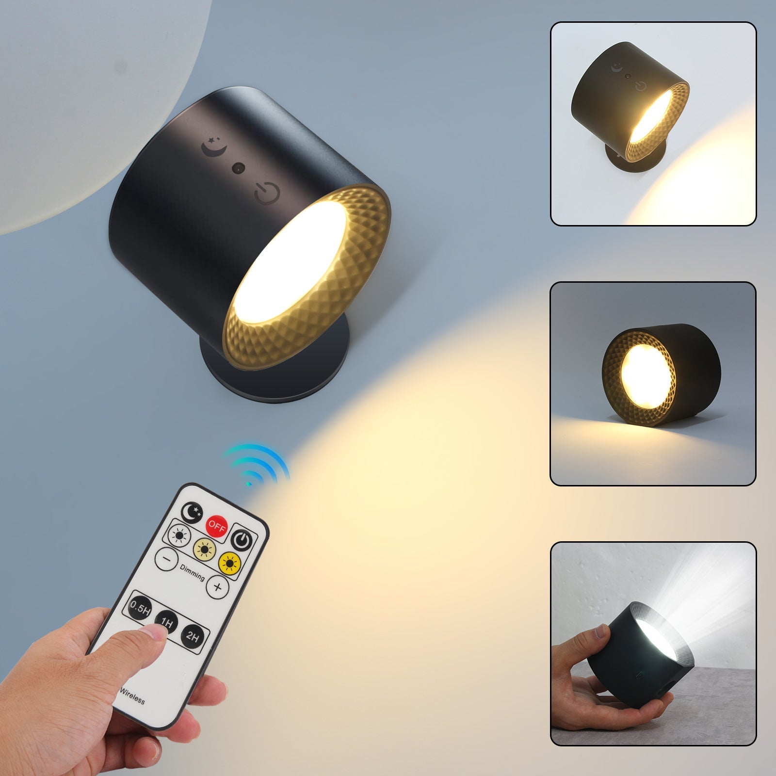 Applique murale LED Orientable sans Fil