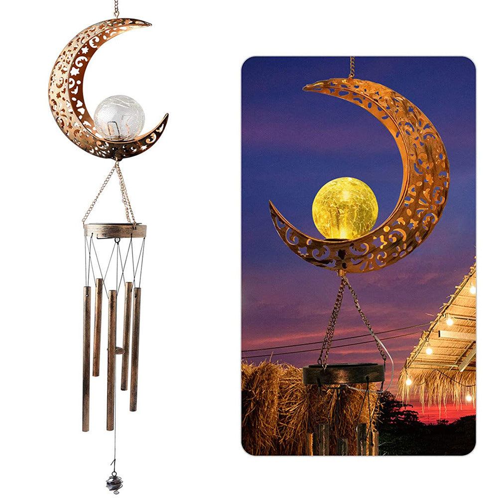 Lampe solaire d'extérieur Carillon Design Lune