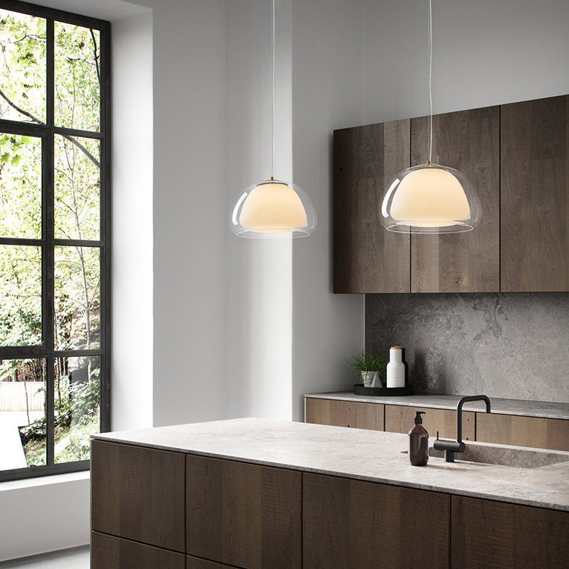 Suspension moderne design en verre