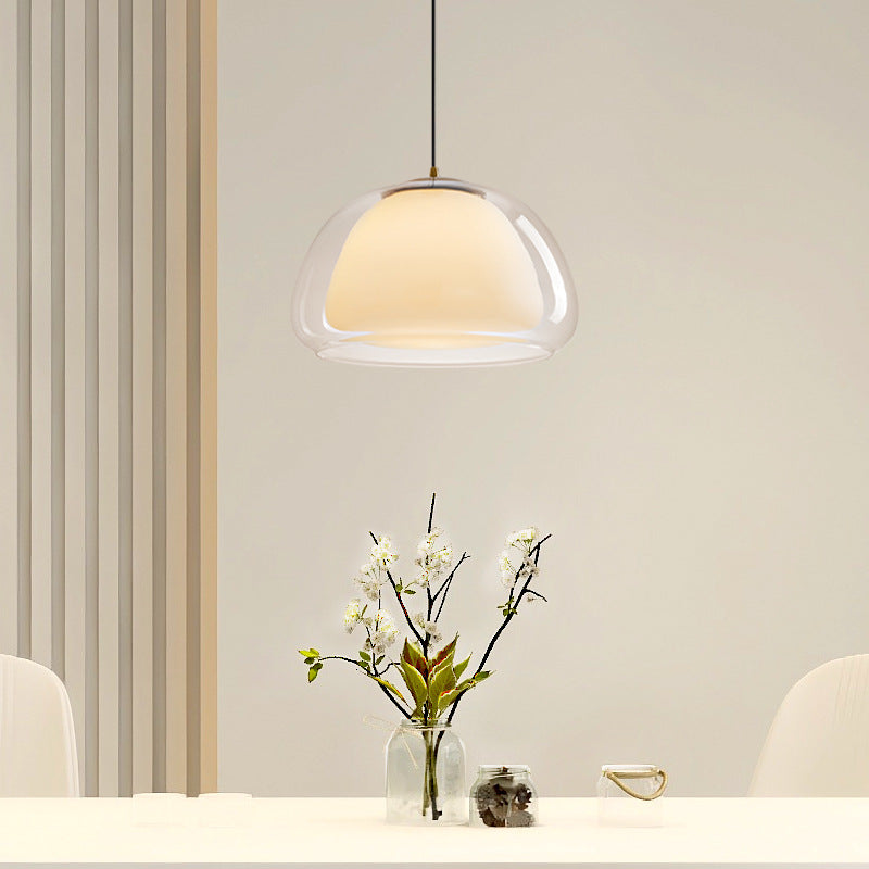 Suspension moderne design en verre