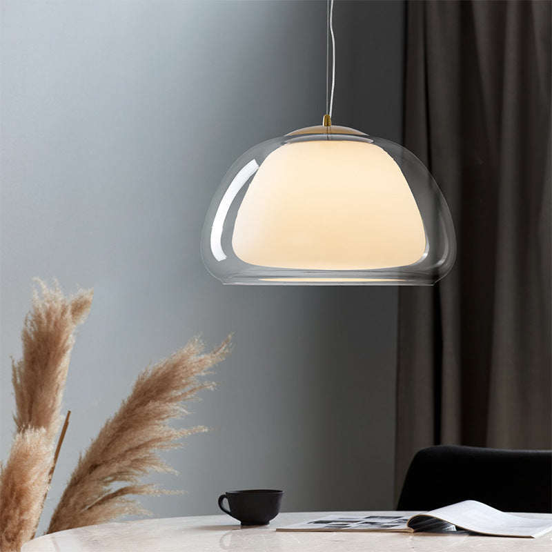 Suspension moderne design en verre